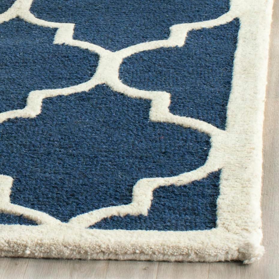 Cambridge CAM134 Tufted Indoor Area Rug - Navy/Ivory - 5'x8' - Safavieh