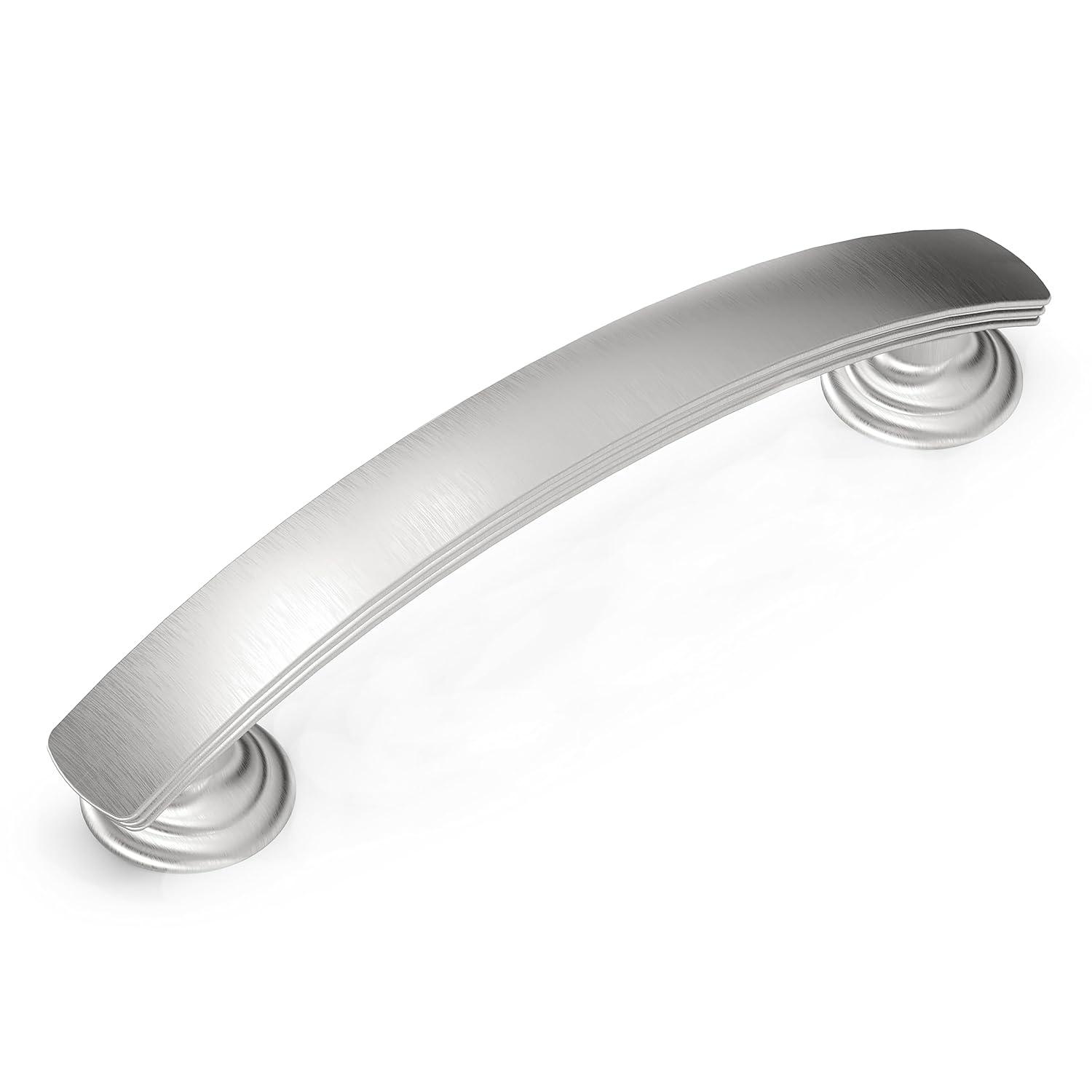 Hickory Hardware American Diner Kitchen Cabinet Handles, Solid Core Drawer Pulls for Cabinet Doors, 5-1/16" (128mm) (Set of 10)