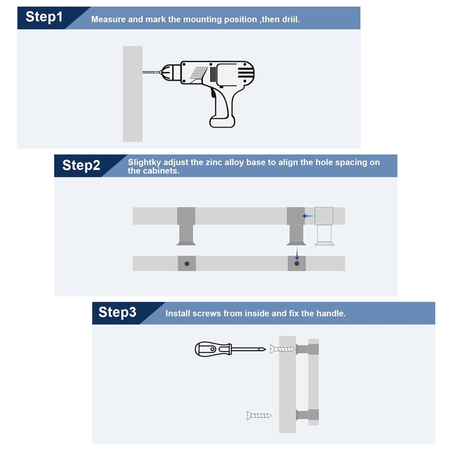 Center to Center Acrylic Bar Pull