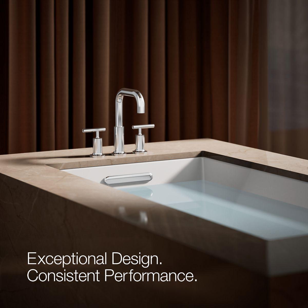 Purist® for Two Deck-Mount Bath Faucet Trim for High-Flow Valve with Lever Handles, Valve Not Included