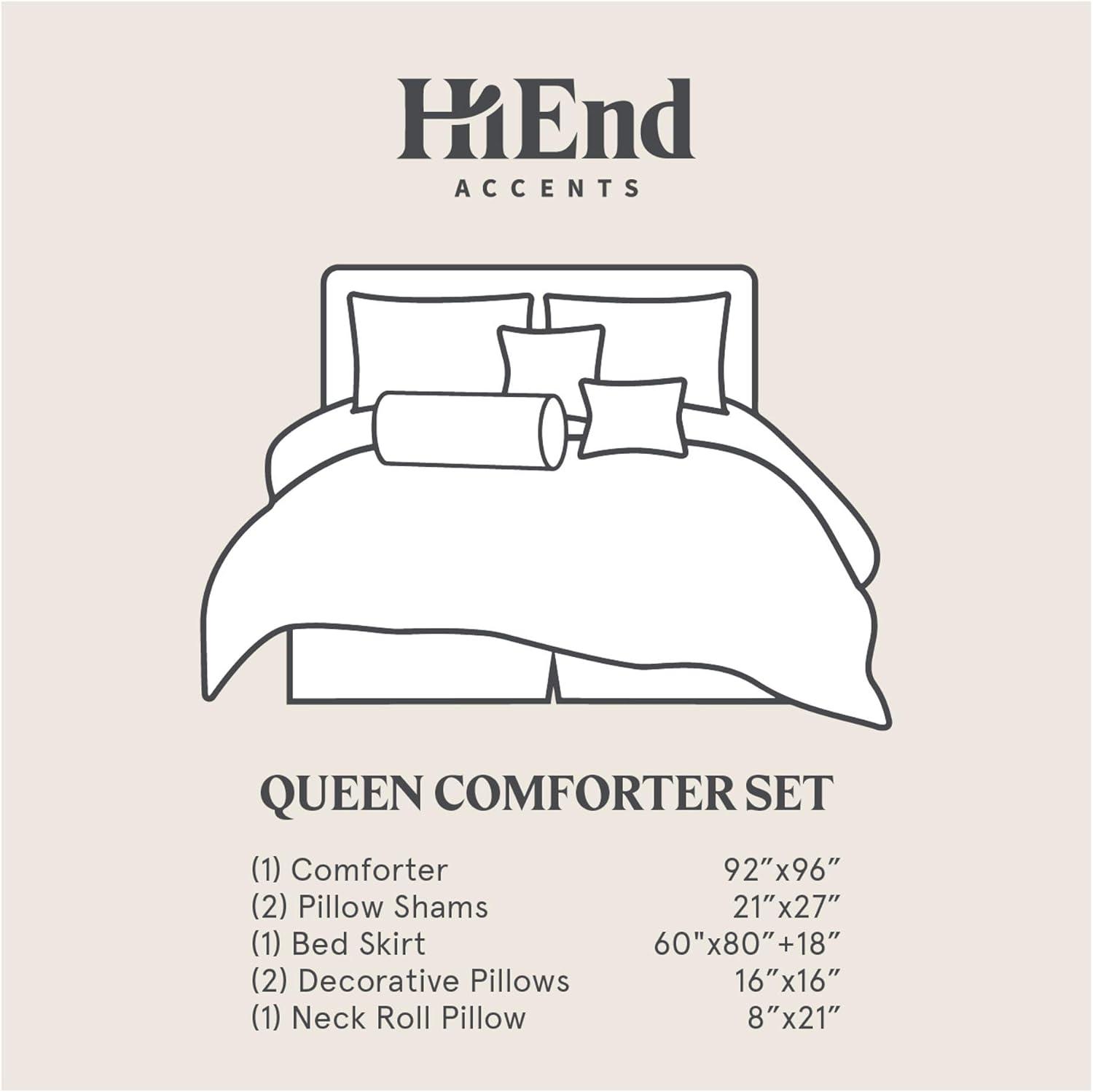 Paseo Road by HiEnd Accents Sierra Brown/Red/Tan Aztec Print Western Rustic Comforter Set