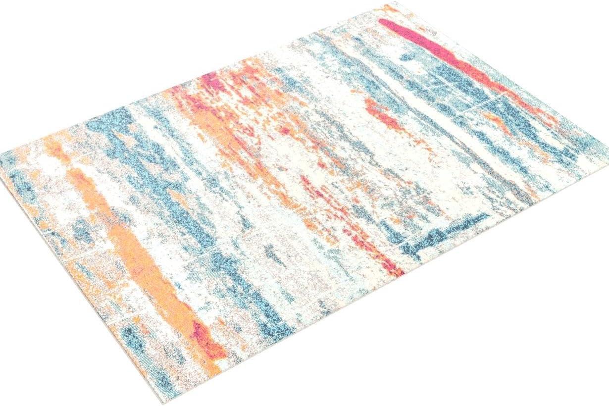 Contemporary POP Modern Abstract Brushstroke Area Rug