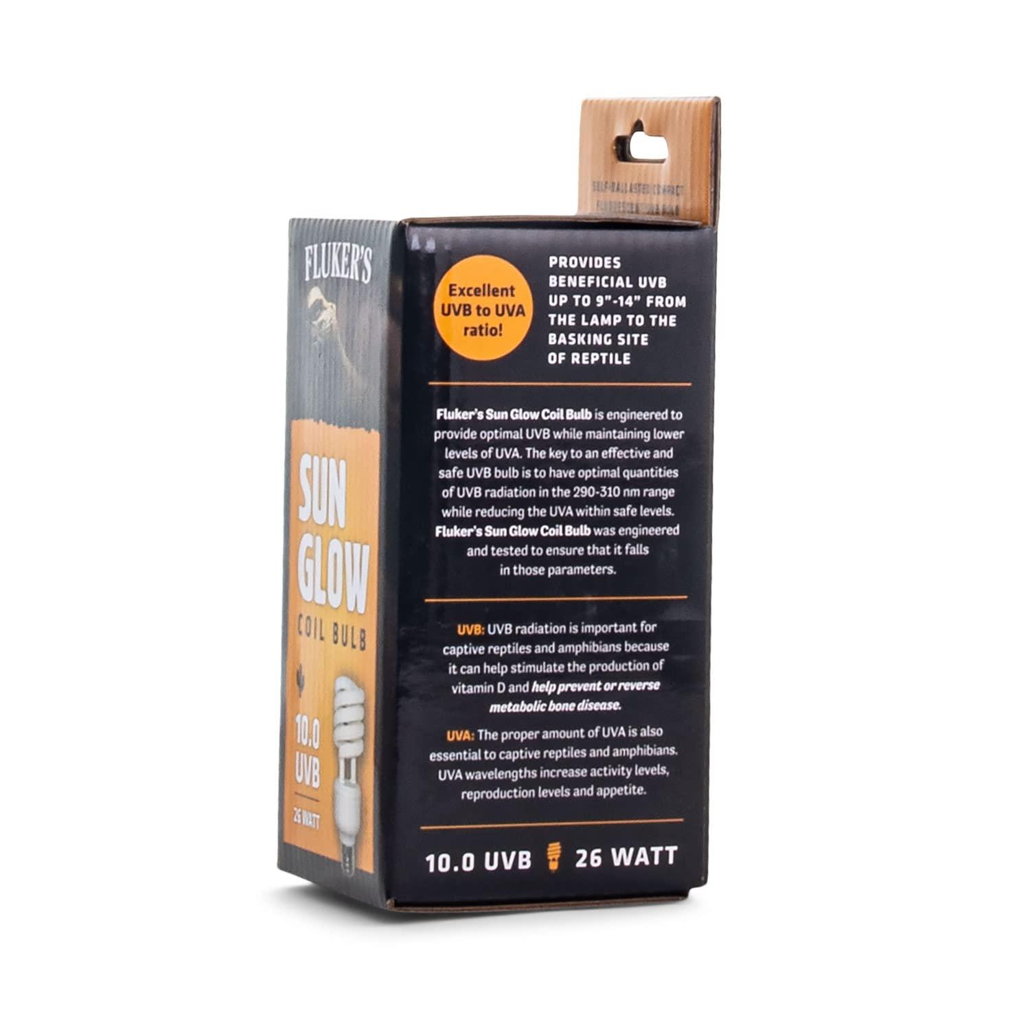 Flukers  26 watt Sun Glow Coil Bulb Desert 10.0 UVB