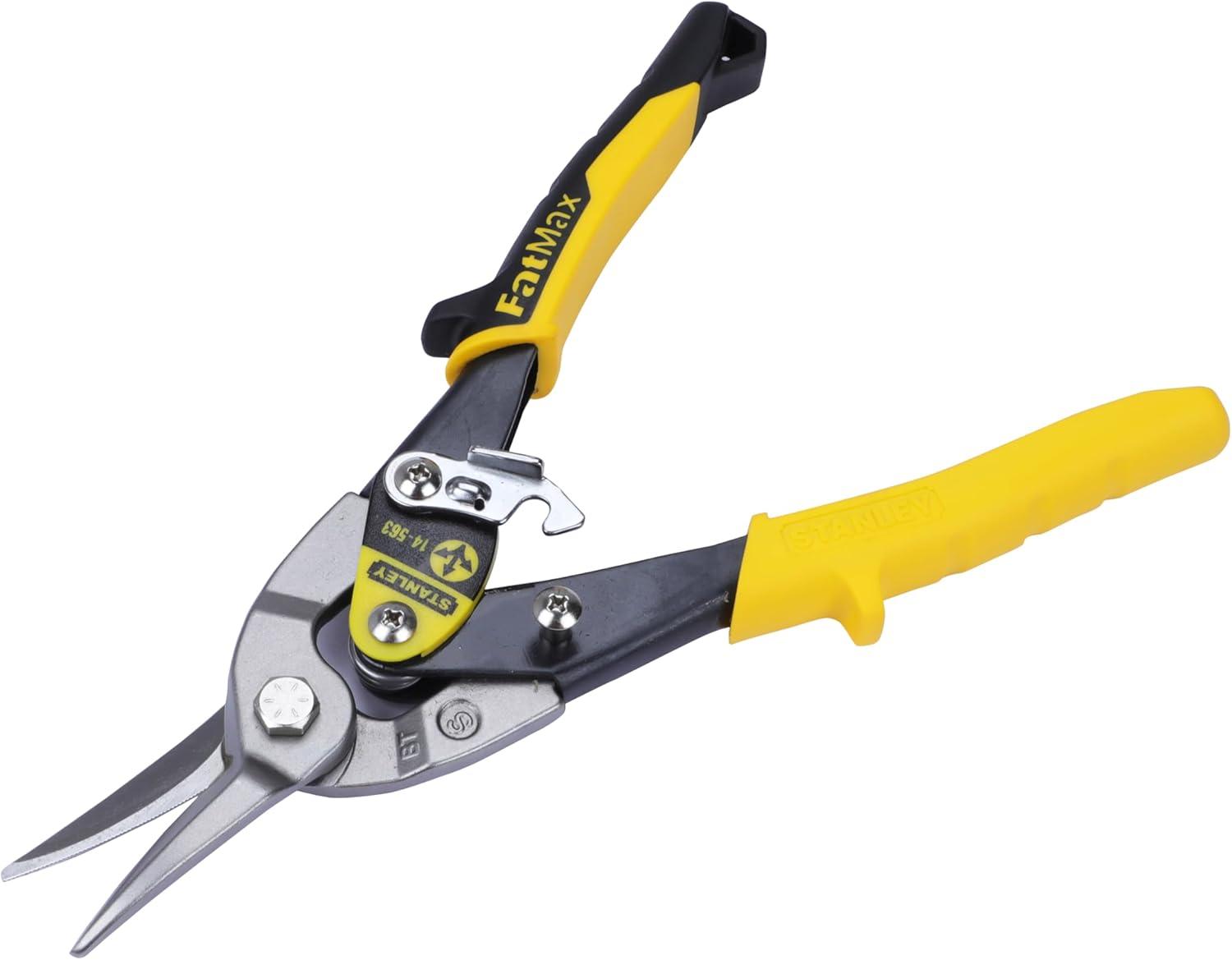 STANLEY - Yellow Aviation Snips Straight Cut 250mm (10in)