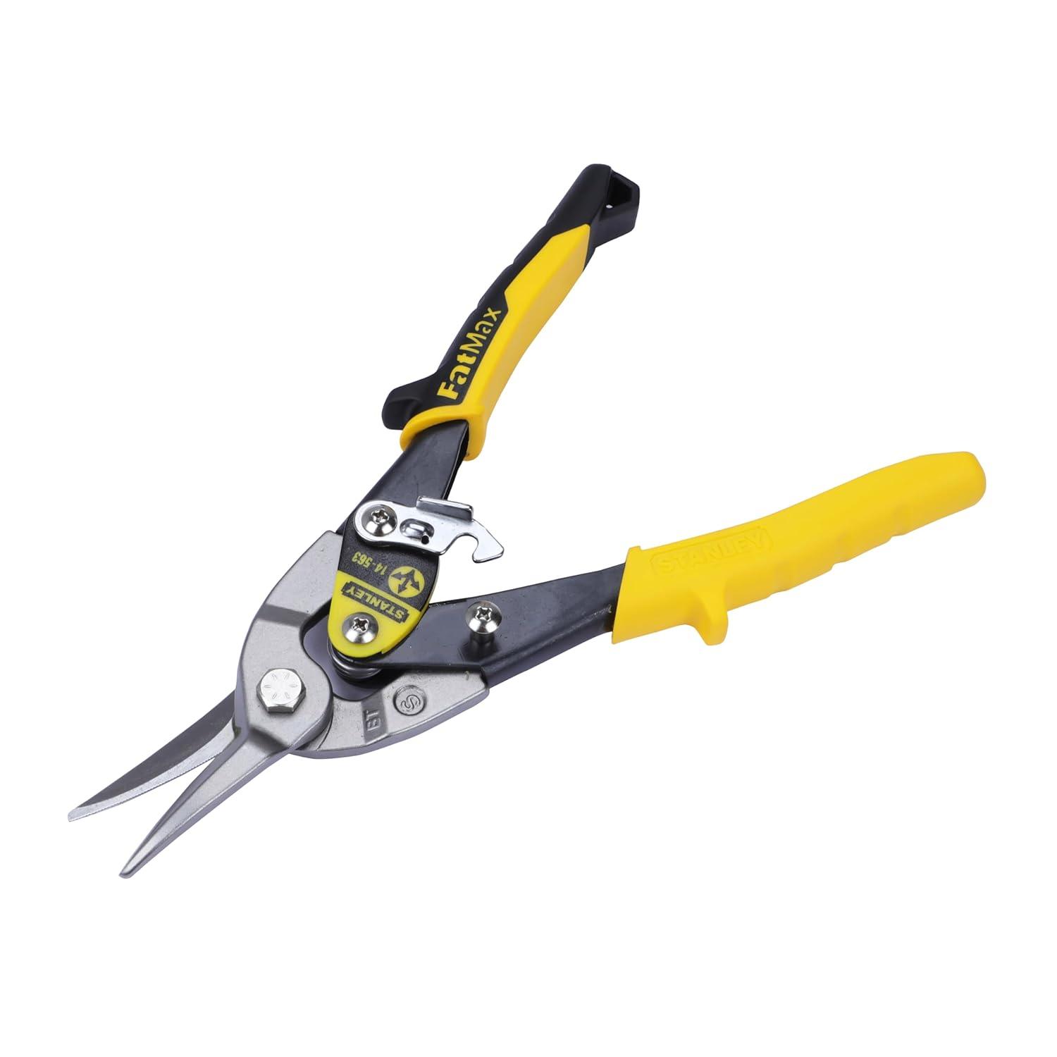 STANLEY - Yellow Aviation Snips Straight Cut 250mm (10in)