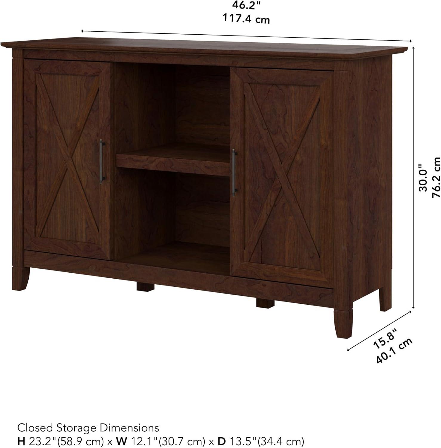 Key West Accent Cabinet with Doors in Bing Cherry - Engineered Wood