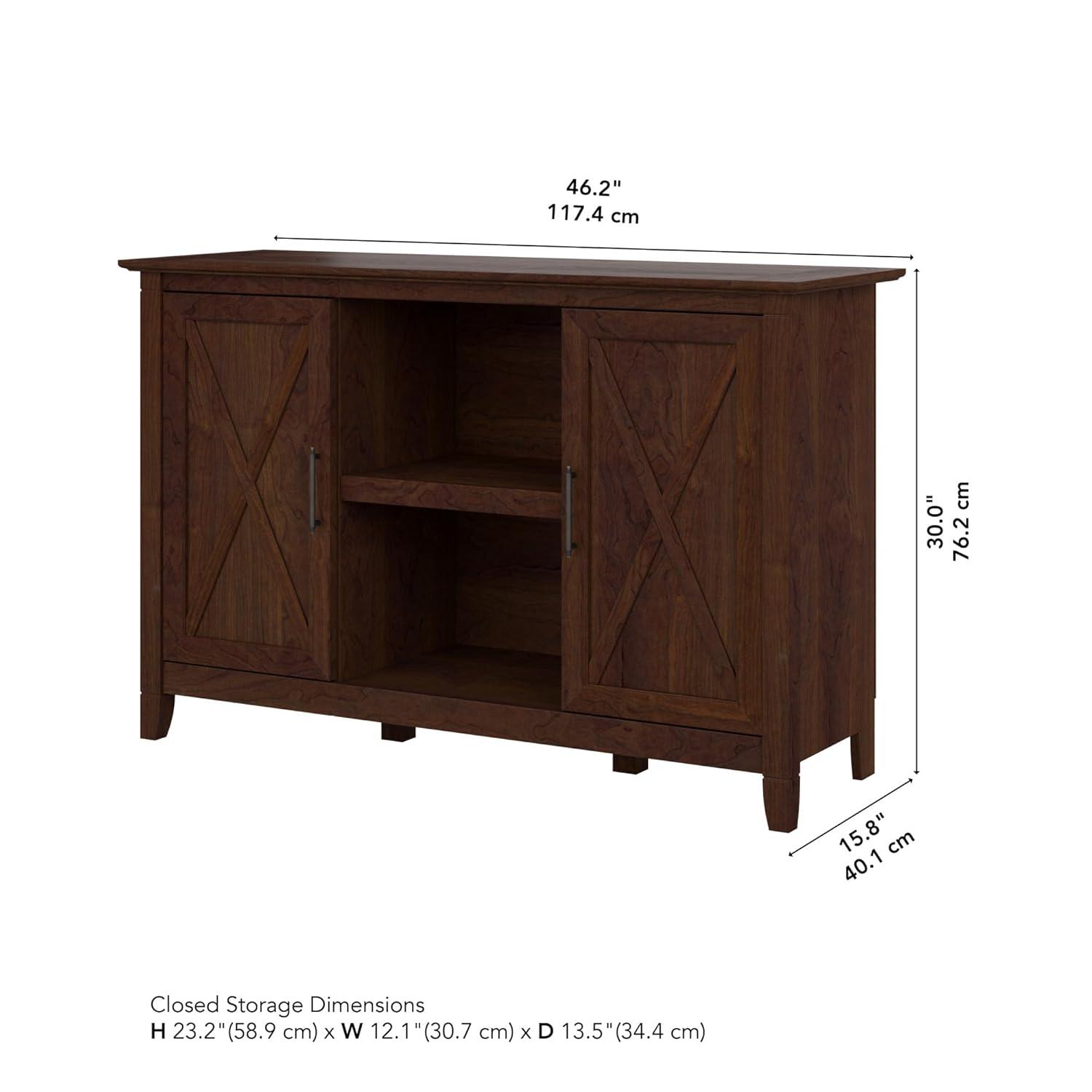 Key West Accent Cabinet with Doors in Bing Cherry - Engineered Wood