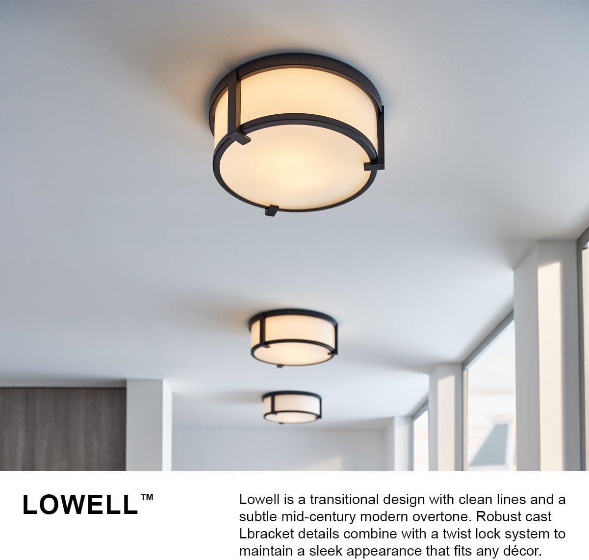 Lowell Three-Light Flush Mount Ceiling Light