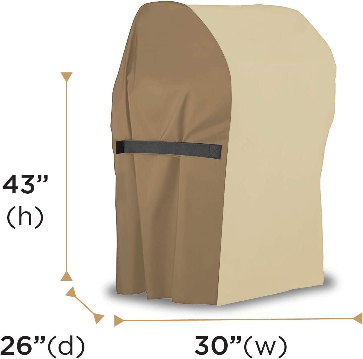 Small Beige and Brown Waterproof BBQ Grill Cover