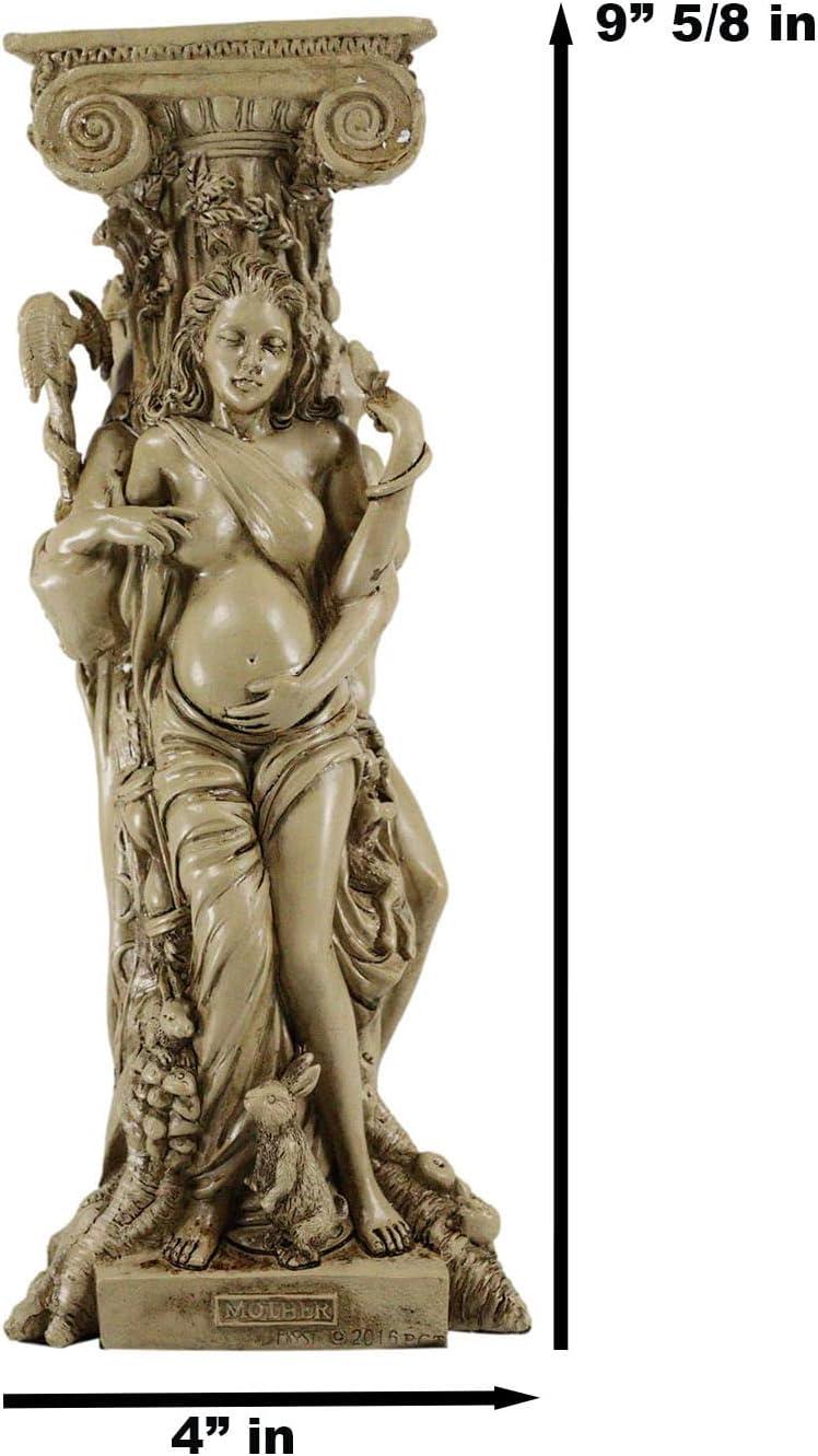 Atlantic Collectibles Triple Goddess Maiden Expectant Mother & Crone Pagan Worship Decorative Candle Holder Figurine 10"H