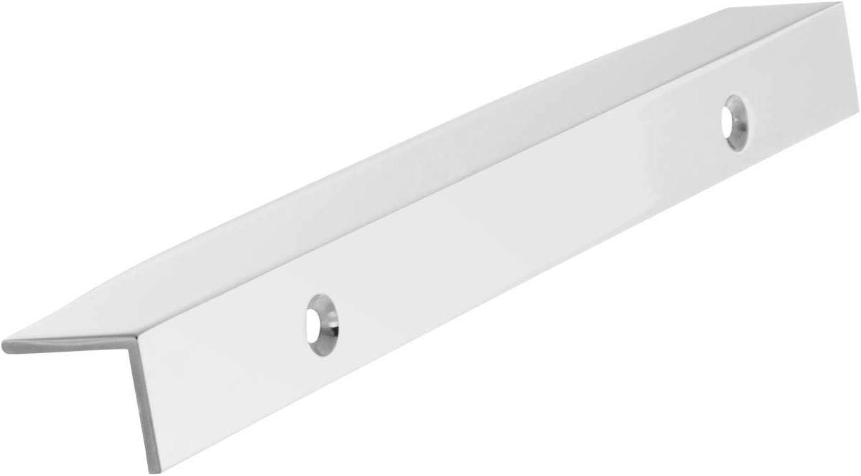 Amerock | Cabinet Edge Pull | Polished Chrome | 4-9/16 inch (116 mm) Center to Center | Aloft | 1 Pack | Drawer Pull | Drawer Handle | Cabinet Hardware