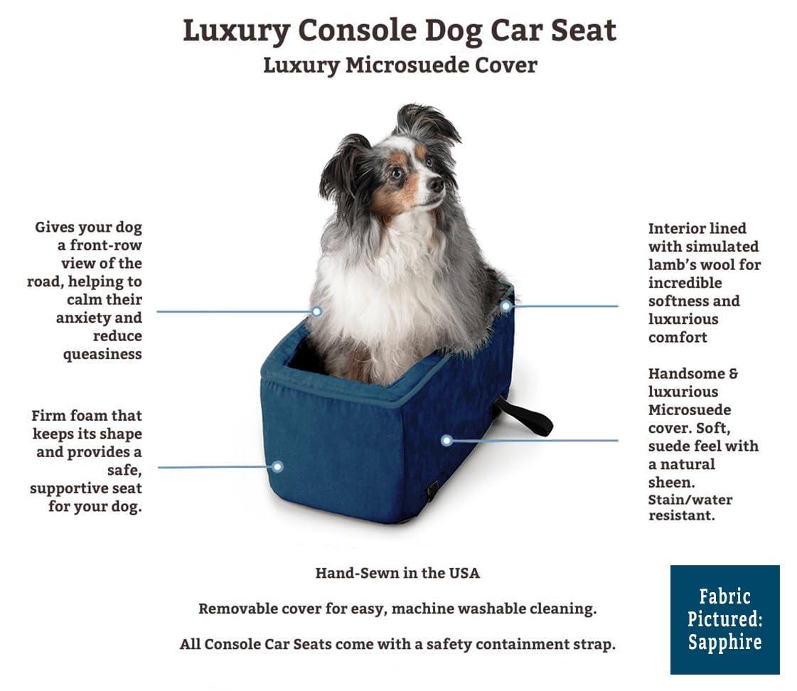 Snoozer Pet Products Luxury Microsuede Lookout Console Dog Car Seat