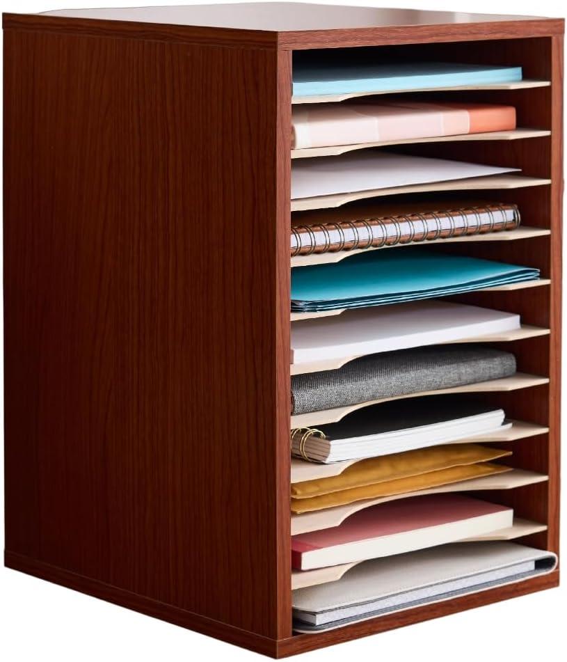 Literature Desktop Organizer With 11 Compartments
