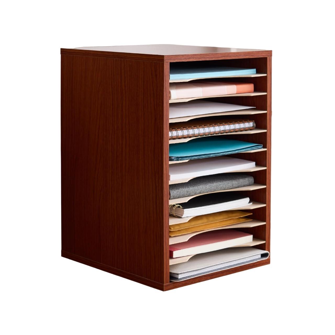 Literature Desktop Organizer With 11 Compartments