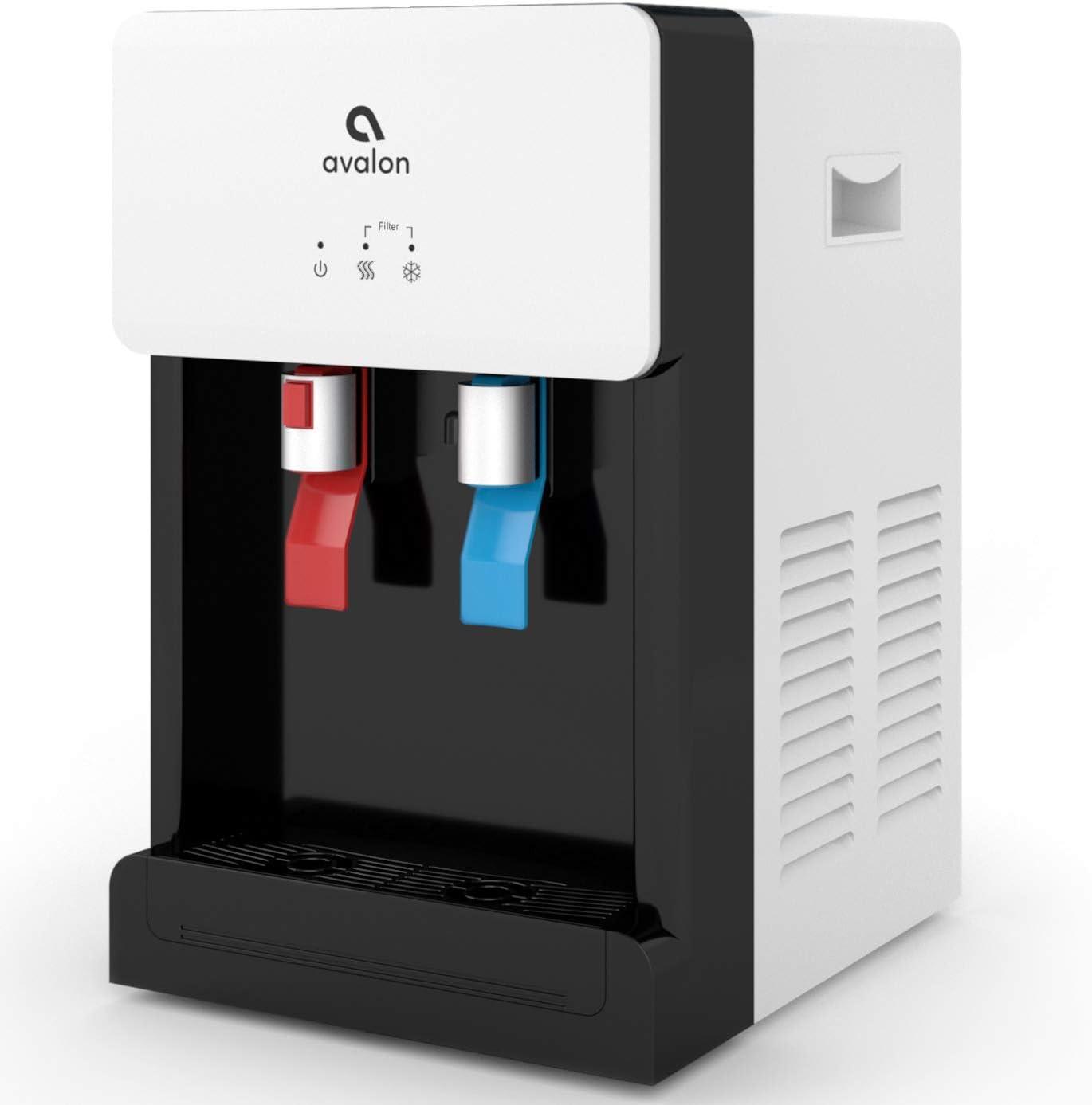 White and Black Countertop Bottleless Water Cooler Dispenser