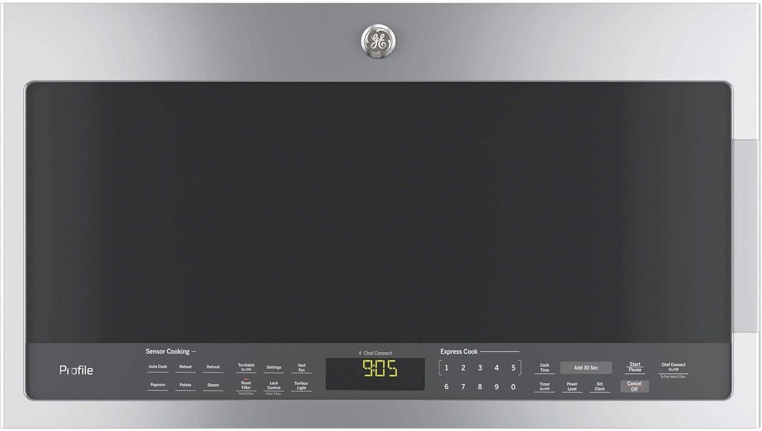 GE Profile PVM9005SJSS 30 Over-the-Range Microwave with 2.1 cu. ft. Capacity in Stainless Steel