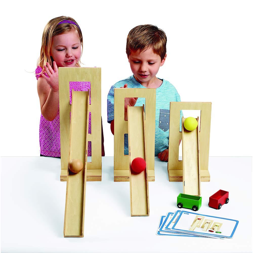 Excellerations 20-Piece Wooden STEM Engineering Ramp Set