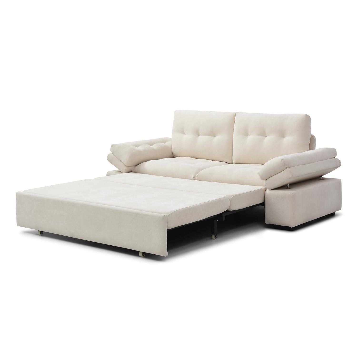 Latitude Run® Munos Full Size Convertible Sleeper Sofa, 77" Pull Out Sofa Bed