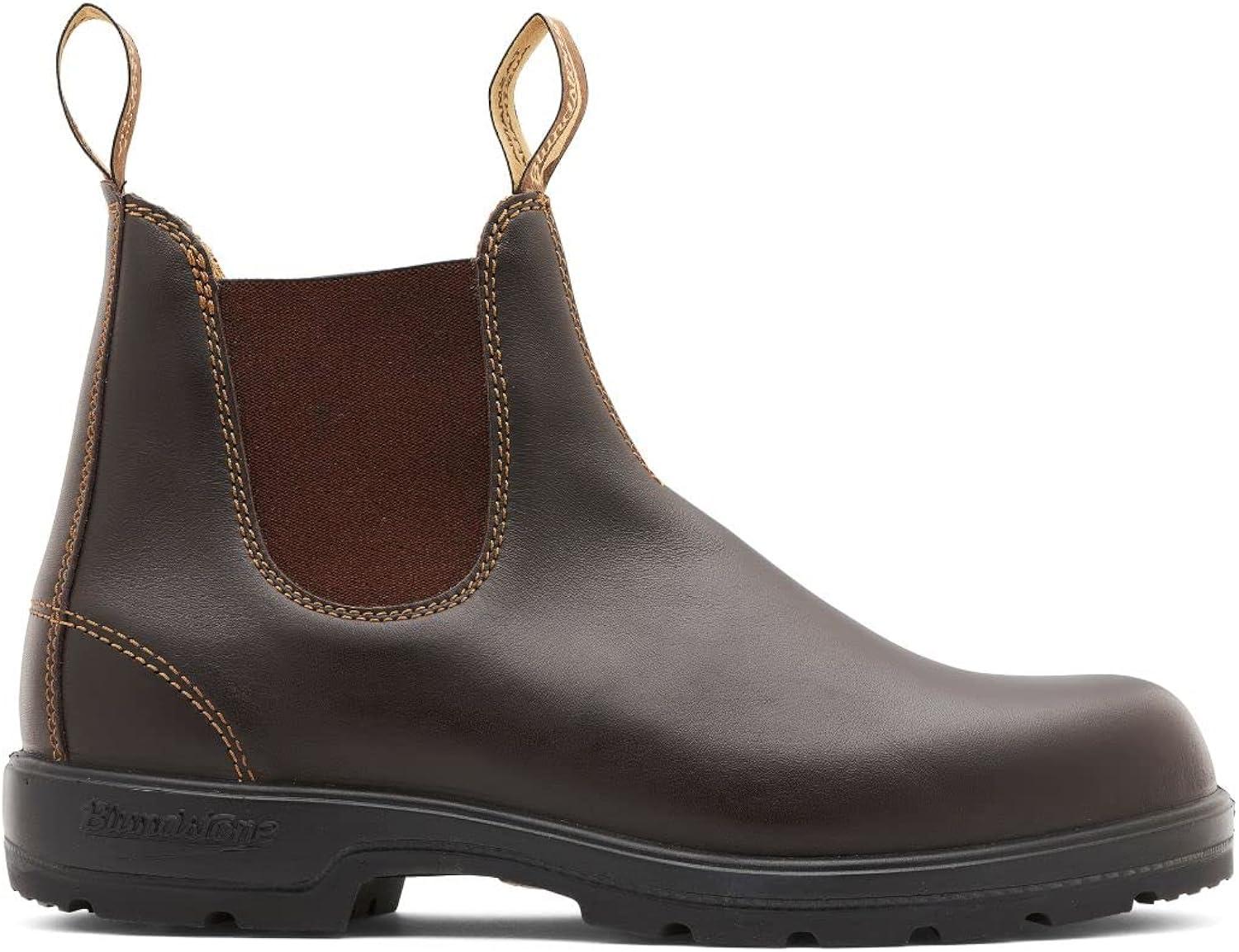 Walnut Genuine Leather Slip Resistant Chelsea Ankle Boot