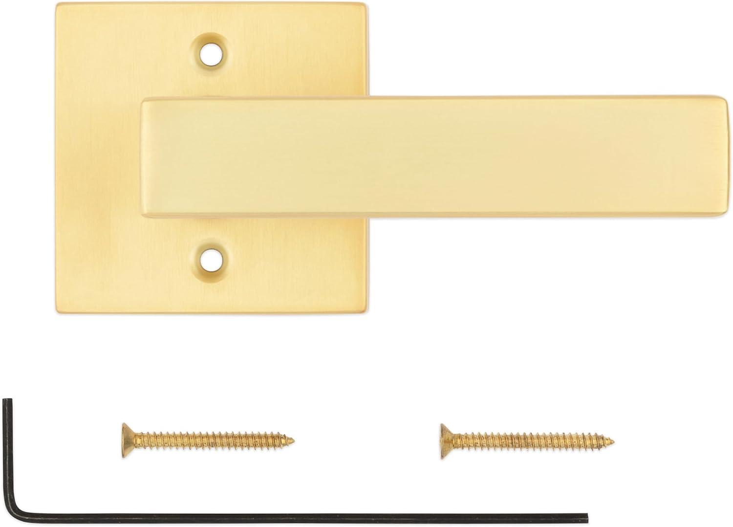 Kwikset 788Salsqt Singapore Non-Turning One-Sided Dummy Door Lever - Brass