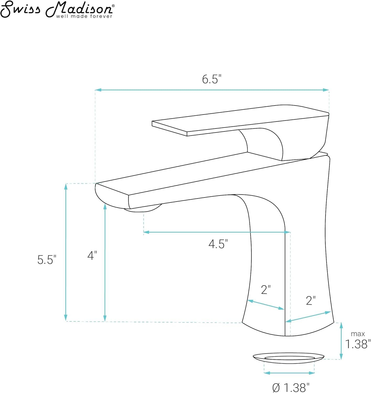 Monaco Single Hole, Single-Handle, Bathroom Faucet