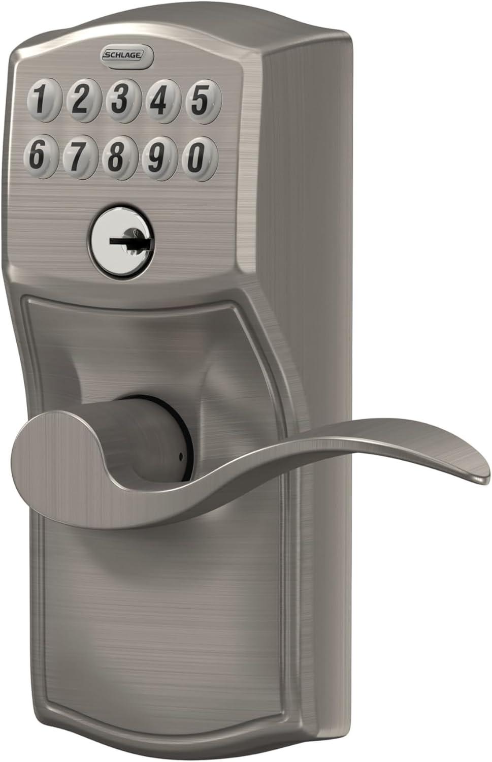 Schlage Fe595-Cam-Acc Camelot Keypad Entry - Nickel