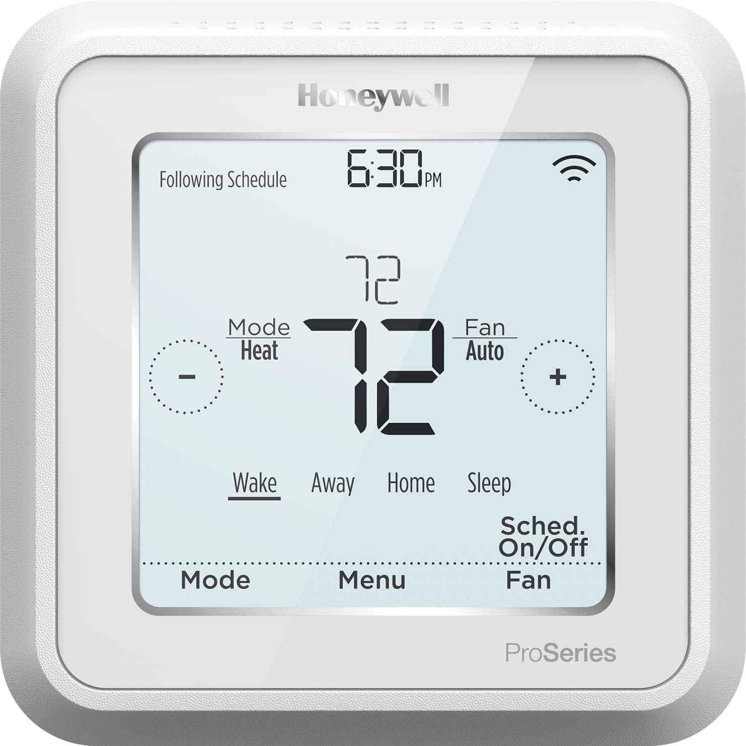 White Digital Programmable Touchscreen Thermostat with Wi-Fi