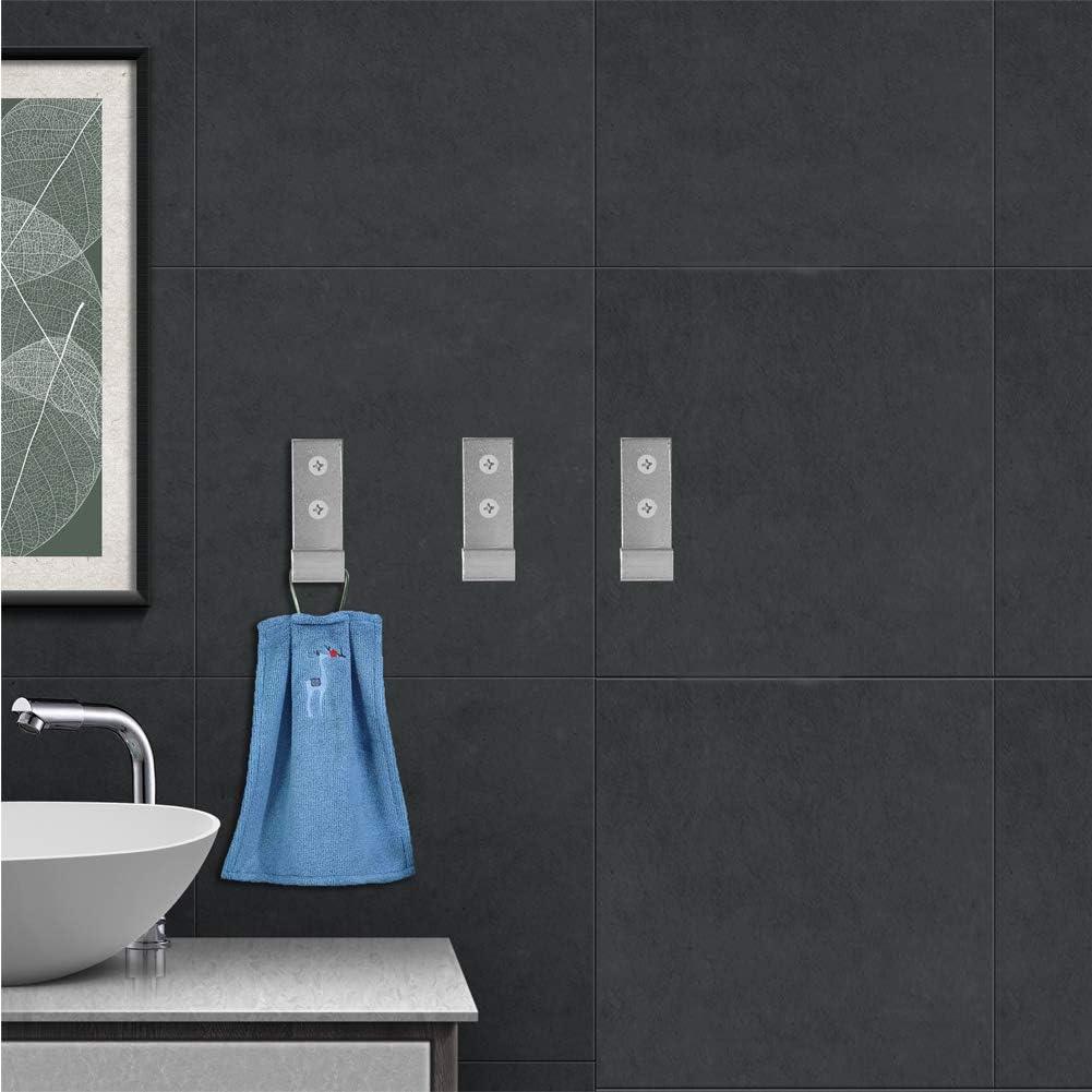 Bathroom Coat Hook Foldable Wall Hooks, 5 Wall Hooks for Hanging Coats, Towels, Gear, Rust-Resistant Aluminum Alloy Headphone Rack Hooks Wall Mounted with Screws for Hat, Bags, Eq