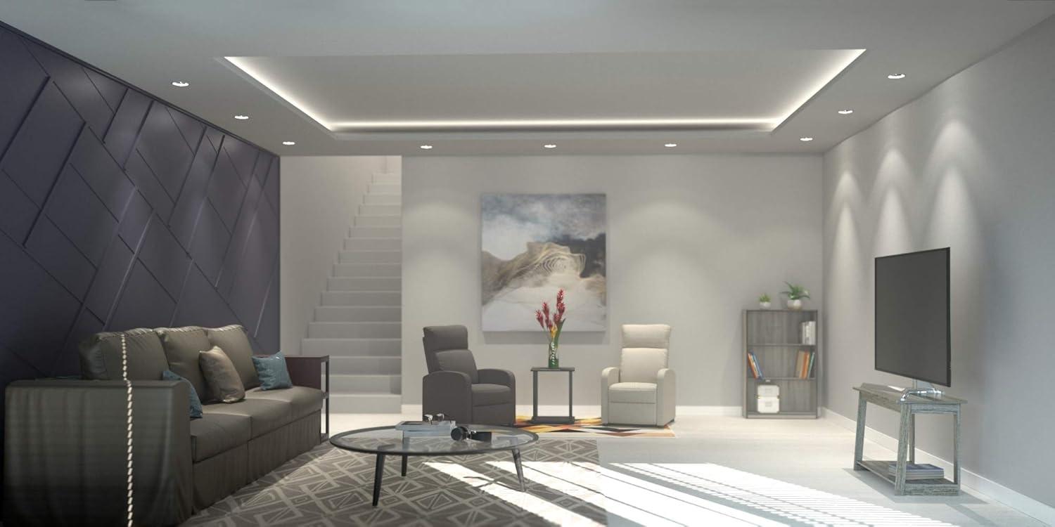 Furinno Beginning TV Stand, French Oak Grey 18041GYW