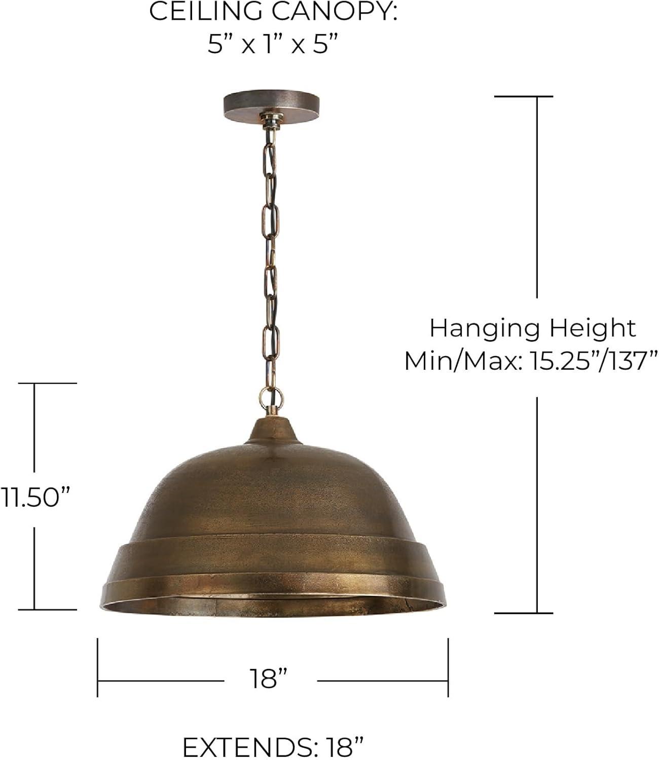 Capital Lighting - 18 Inch 1 Light Pendant - in Urban/Industrial style - 11.5