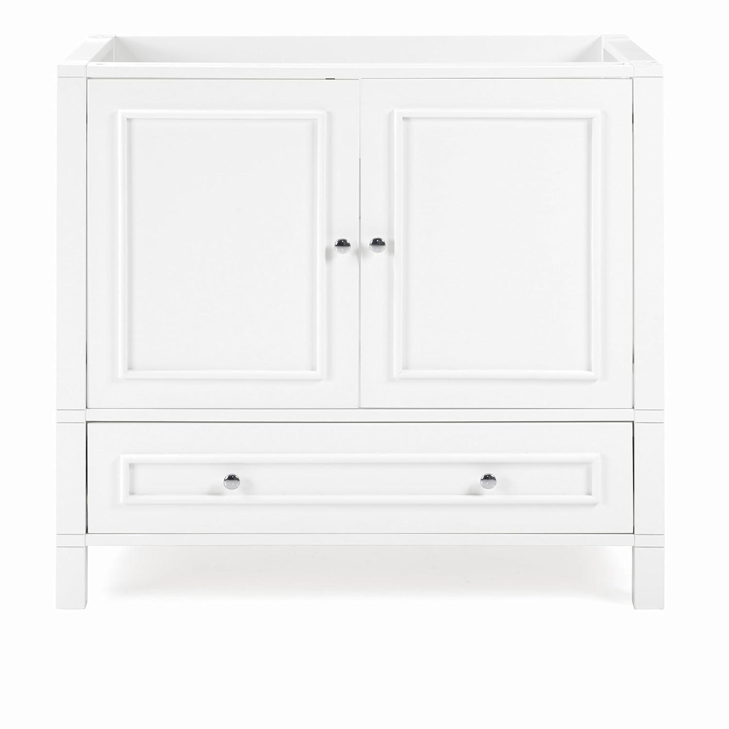 Williamsburg 36"W Transitional Style Vanity Cabinet With Soft Close Doors And Drawers