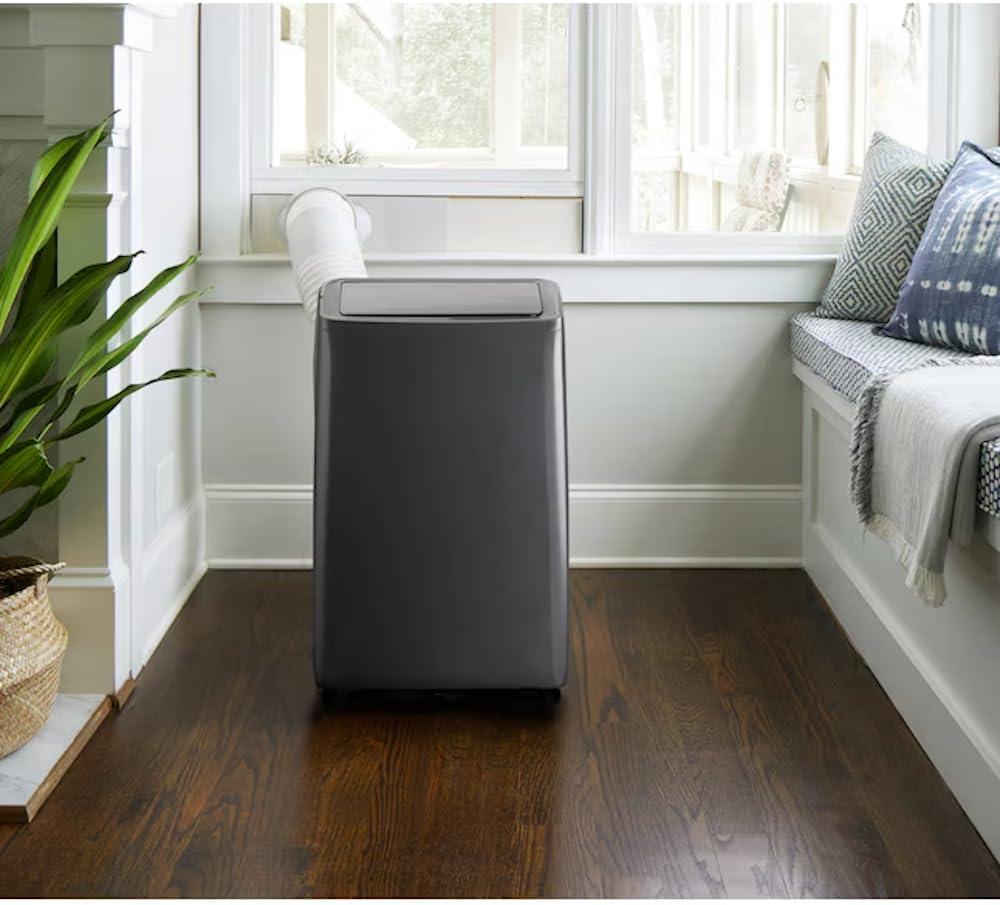 HiSense Hisense 10,000 BTU Smart Portable Inverter Air Conditioner with Quiet, High Efficiency Operation and Wi-fi Controls, AC Unit for Apartment, Living Room, Medium Rooms up to 450 Square Feet in Black