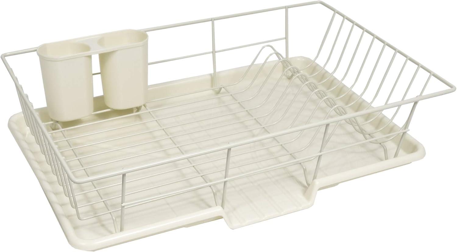 Sweet Home Collection 3-Piece Countertop Dish Rack