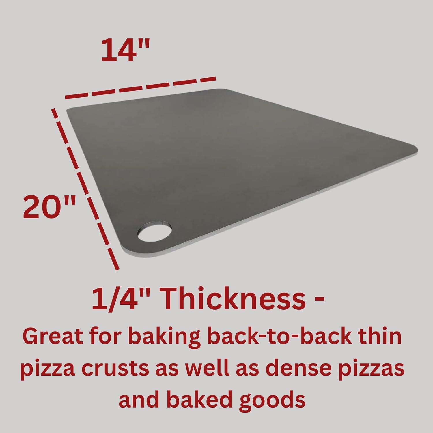 Deluxe Square Steel Pizza Plate 14" x 14"