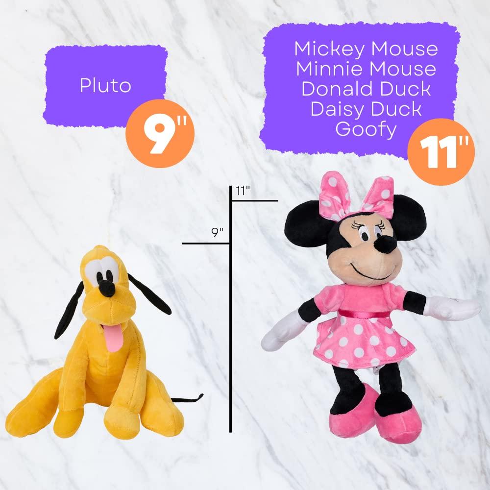 Disney Mickey & Friends Plush Doll Toy Hands Stick Together 6-Dolls 11"