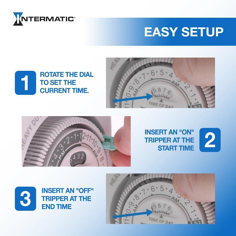 Intermatic TN311K 15-Amp Heavy Duty Lamp and Appliance Timer