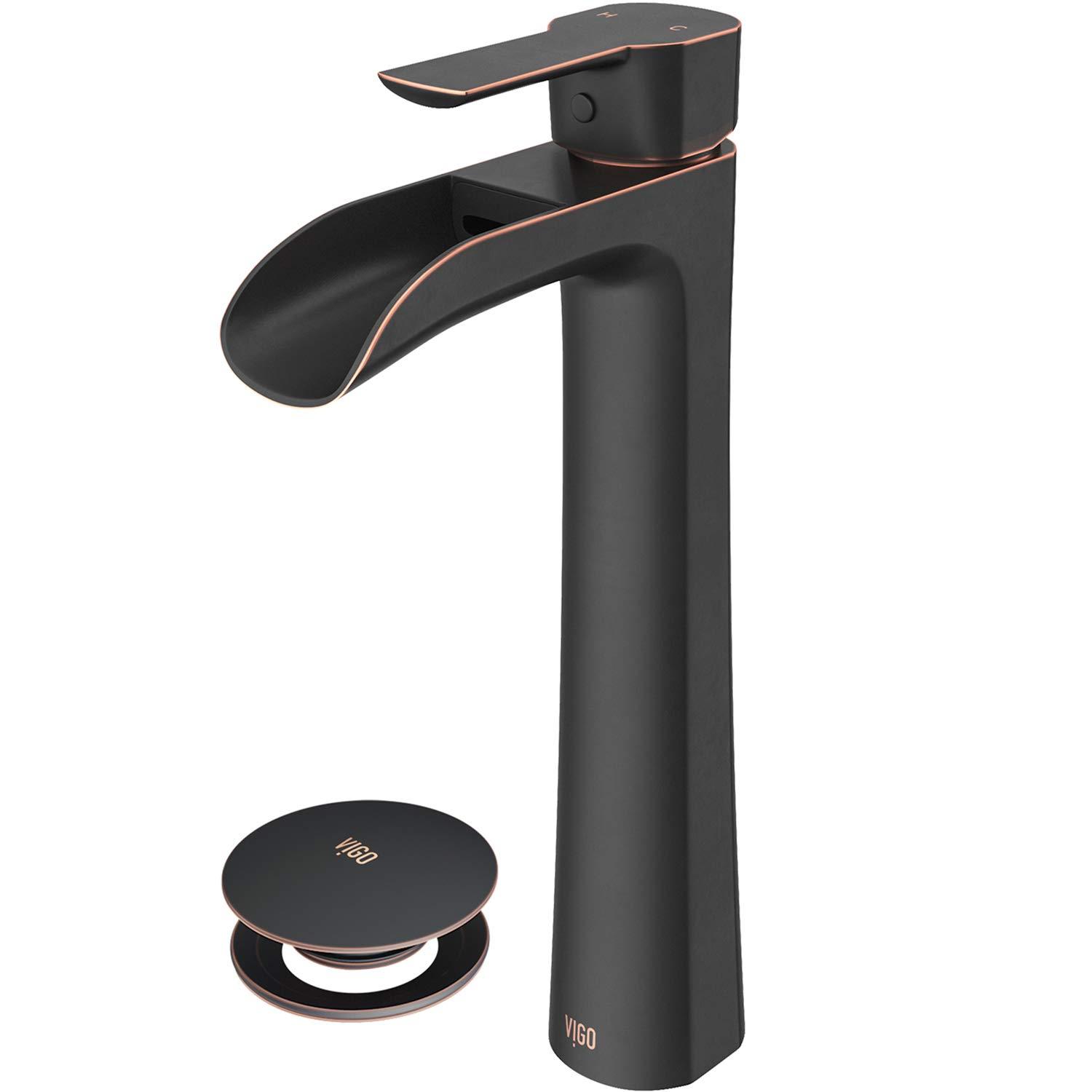 Niko 11" H Single Handle Vessel Sink Bathroom Faucetwith Pop-up Drain