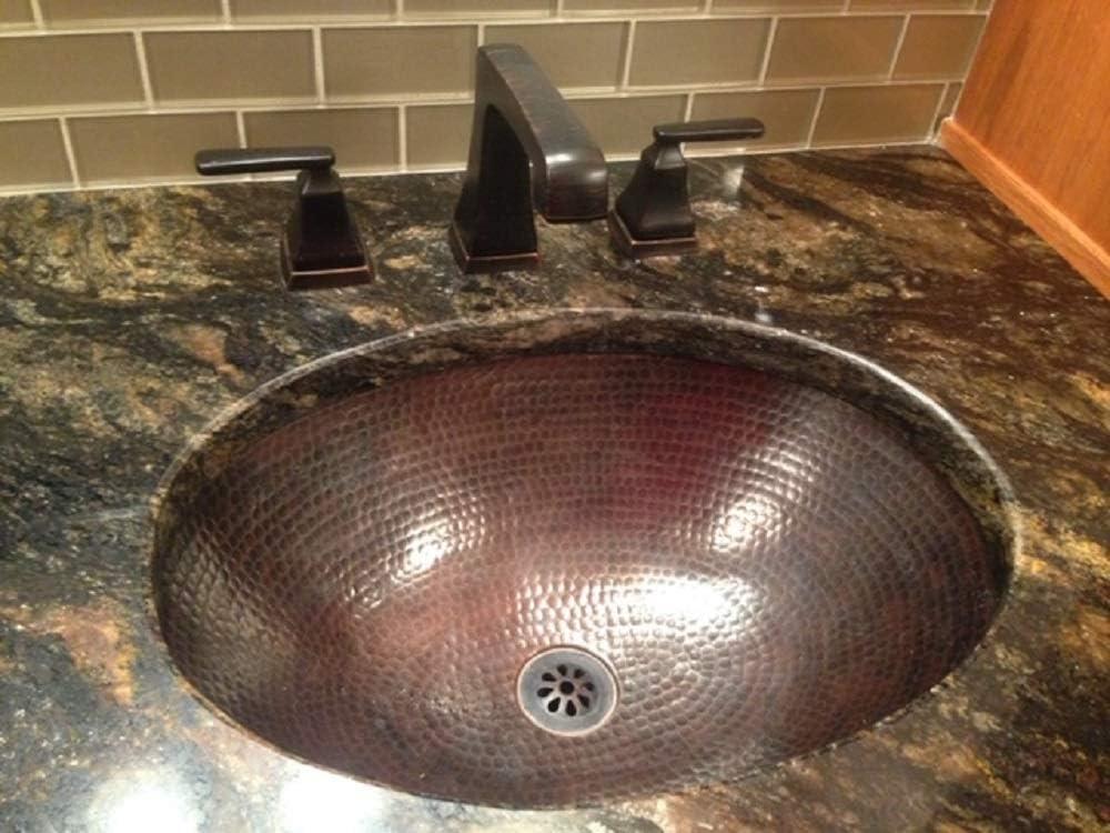 Master Bath 19"Copper OvalBathroom Sink Dual Mount