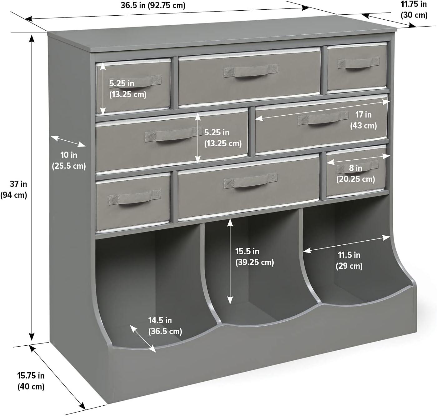 Badger Basket Storage Station with Eight Baskets and Three Bins