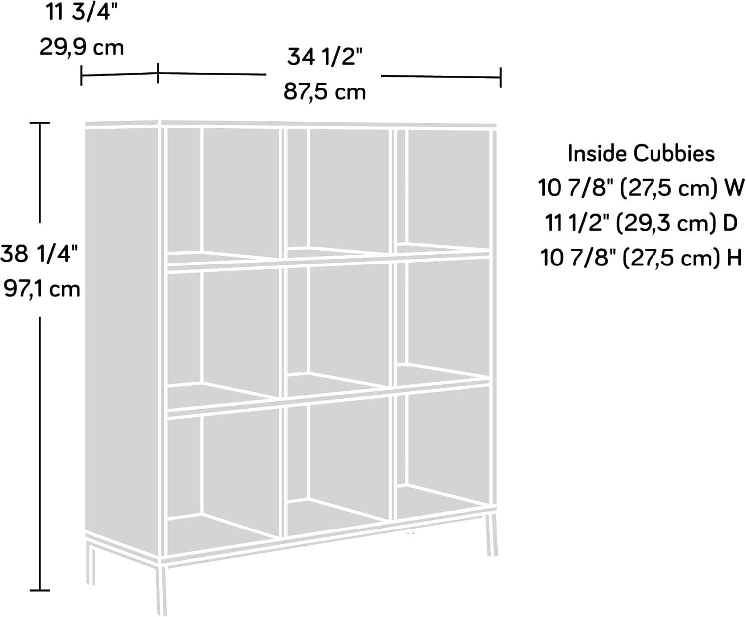 38.22" 9 Cube North Avenue Bin Shelves Organizer - Sauder