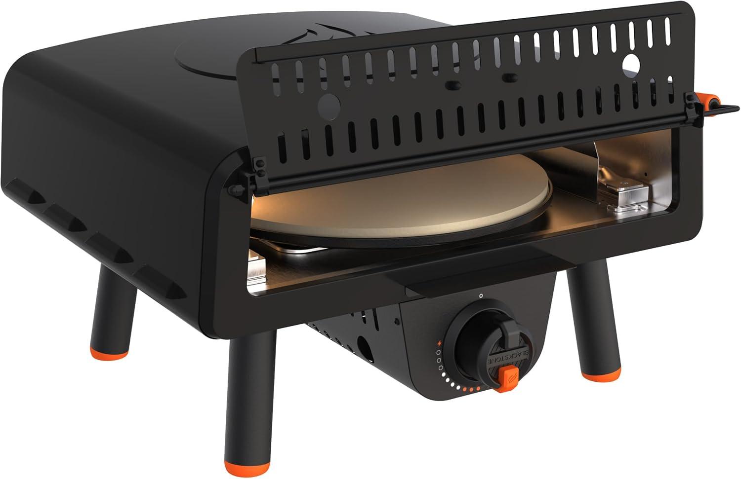 Leggero Black Stainless Steel Gas Outdoor Pizza Oven