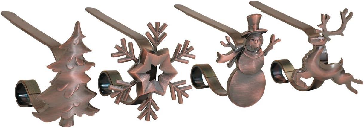 Haute Decor Original MantleClip 4 Piece Stocking Holder & Reviews | Wayfair