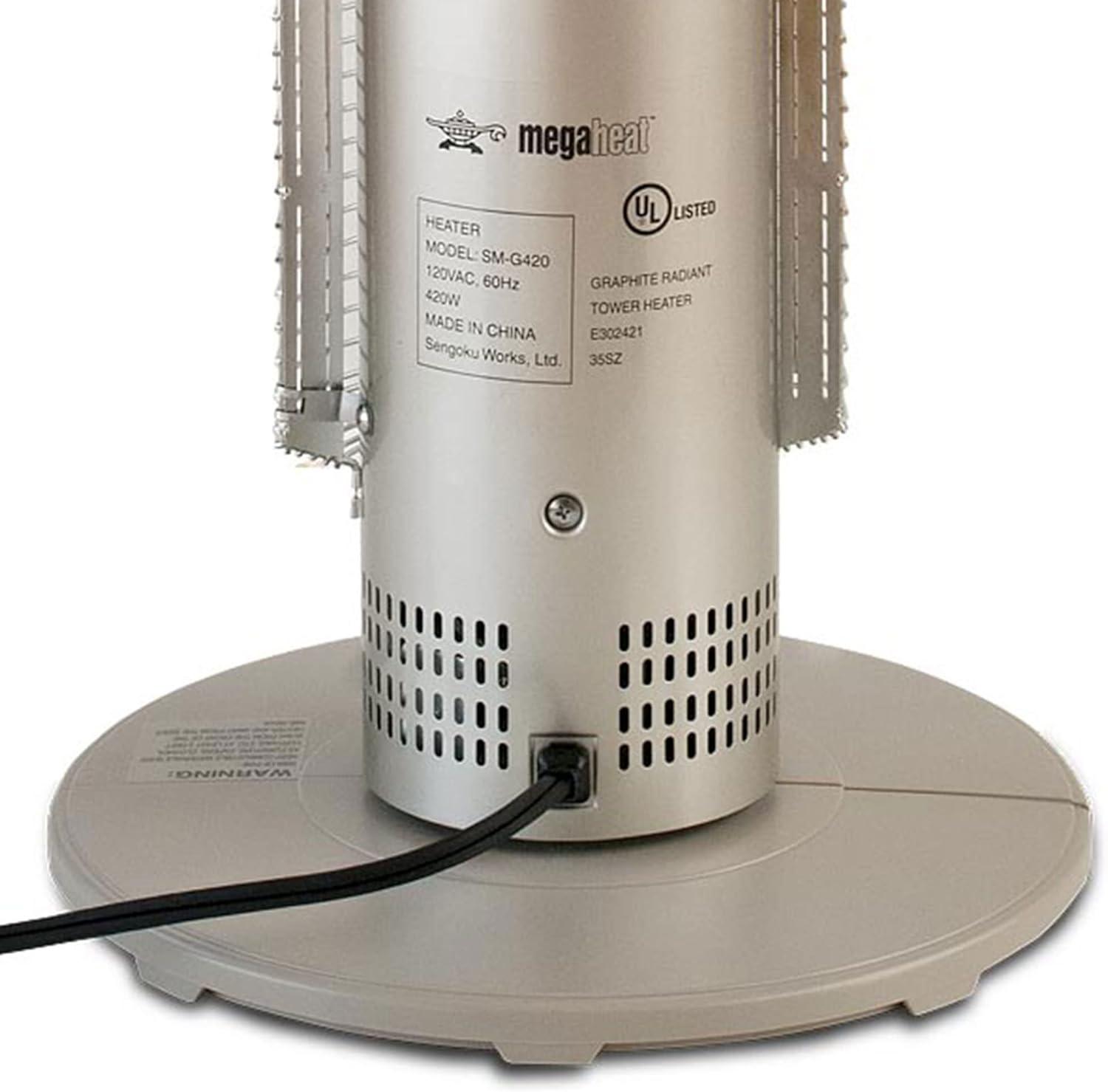 HeatMate HeatMate Sengoku 420 Watt 1433.04 BTU Electric High Efficiency Tower Space Heater