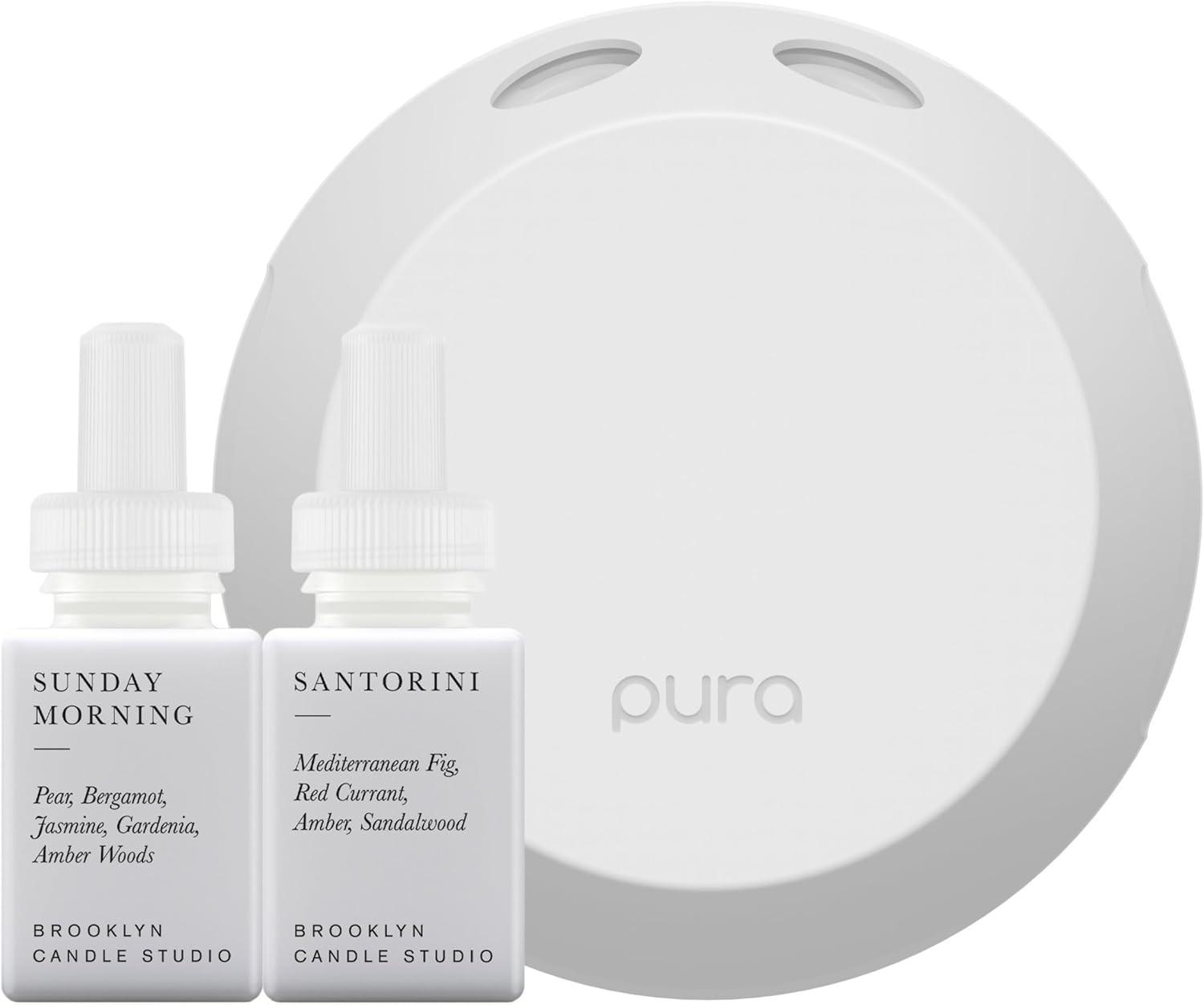 Smart Home Fragrance Diffuser Starter Set - Guy Fox SoHo and Noma Refills - Wi-Fi connected, customizable home scent