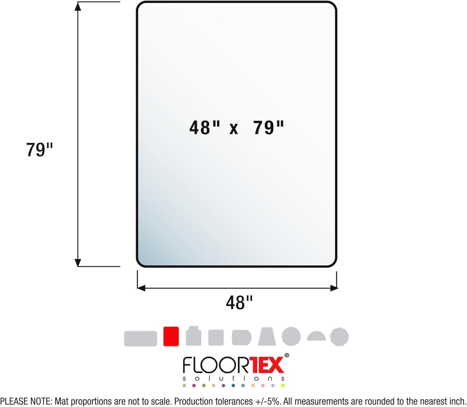 Cleartex Evolutionmat Enhanced Polymer Rectangular Chair Mat for Carpets up to 3/8"