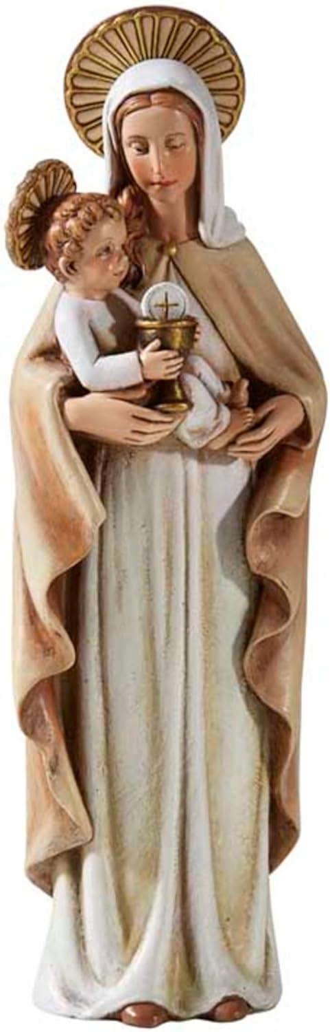 Resin Our Lady of The Blessed Sacrament Figurine Inspired by Sister M.I. Hummel, 8 Inch