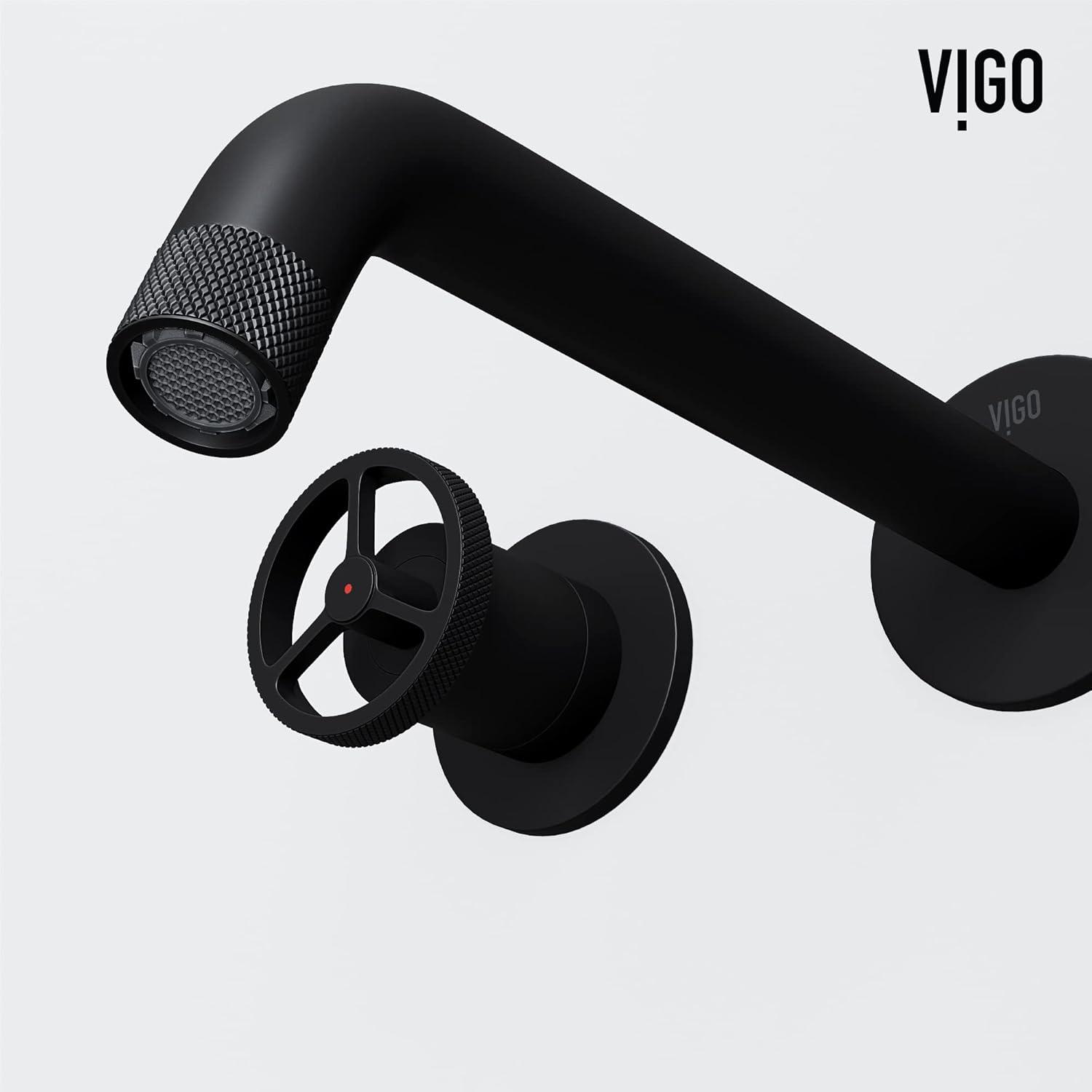 Cass 3" H Two Handle WaterSense Wall Mount Bathroom Faucet