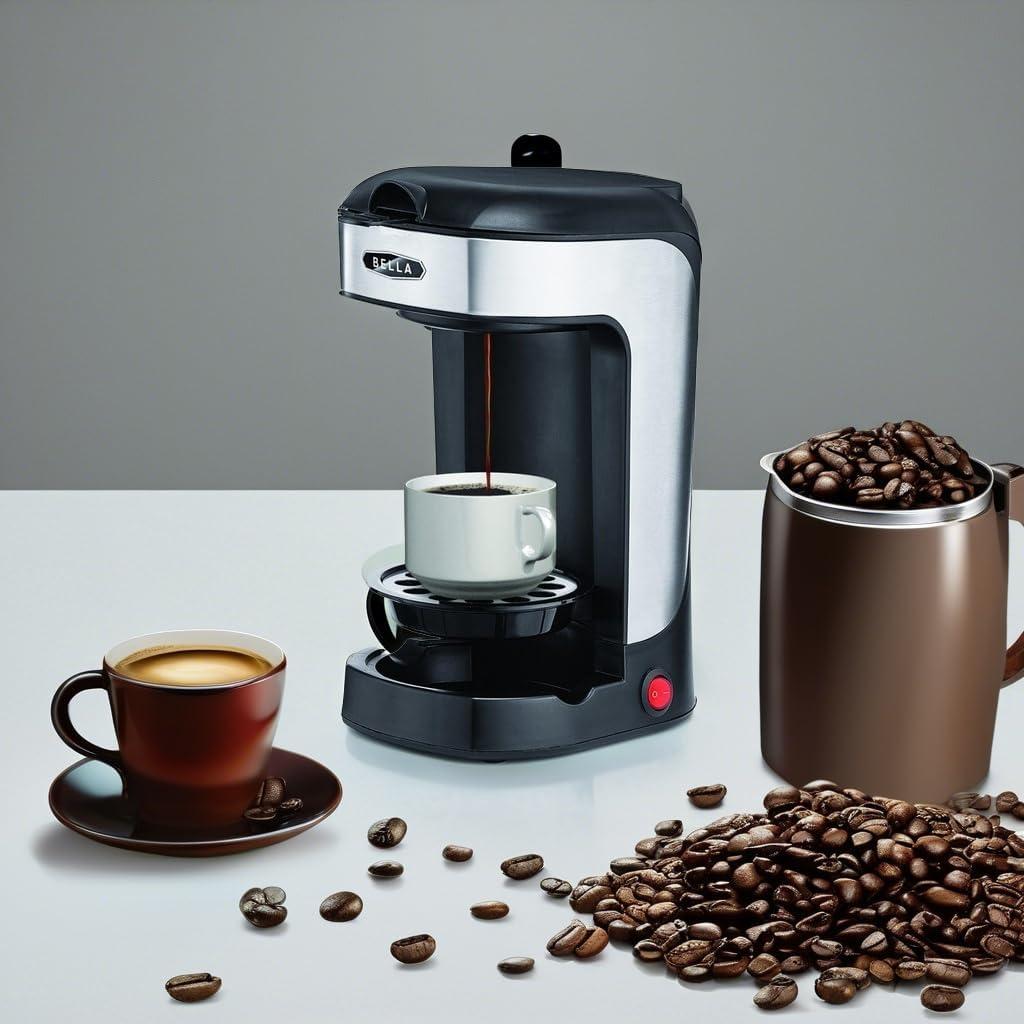 BELLA Single Scoop Coffee Maker, Black