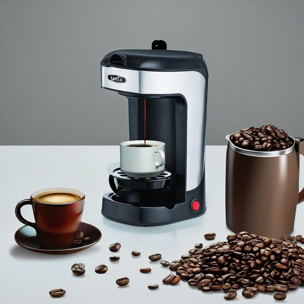BELLA Single Scoop Coffee Maker, Black