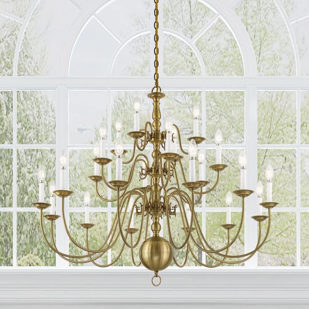 Livex Lighting Williamsburgh 22 - Light Chandelier in  Black